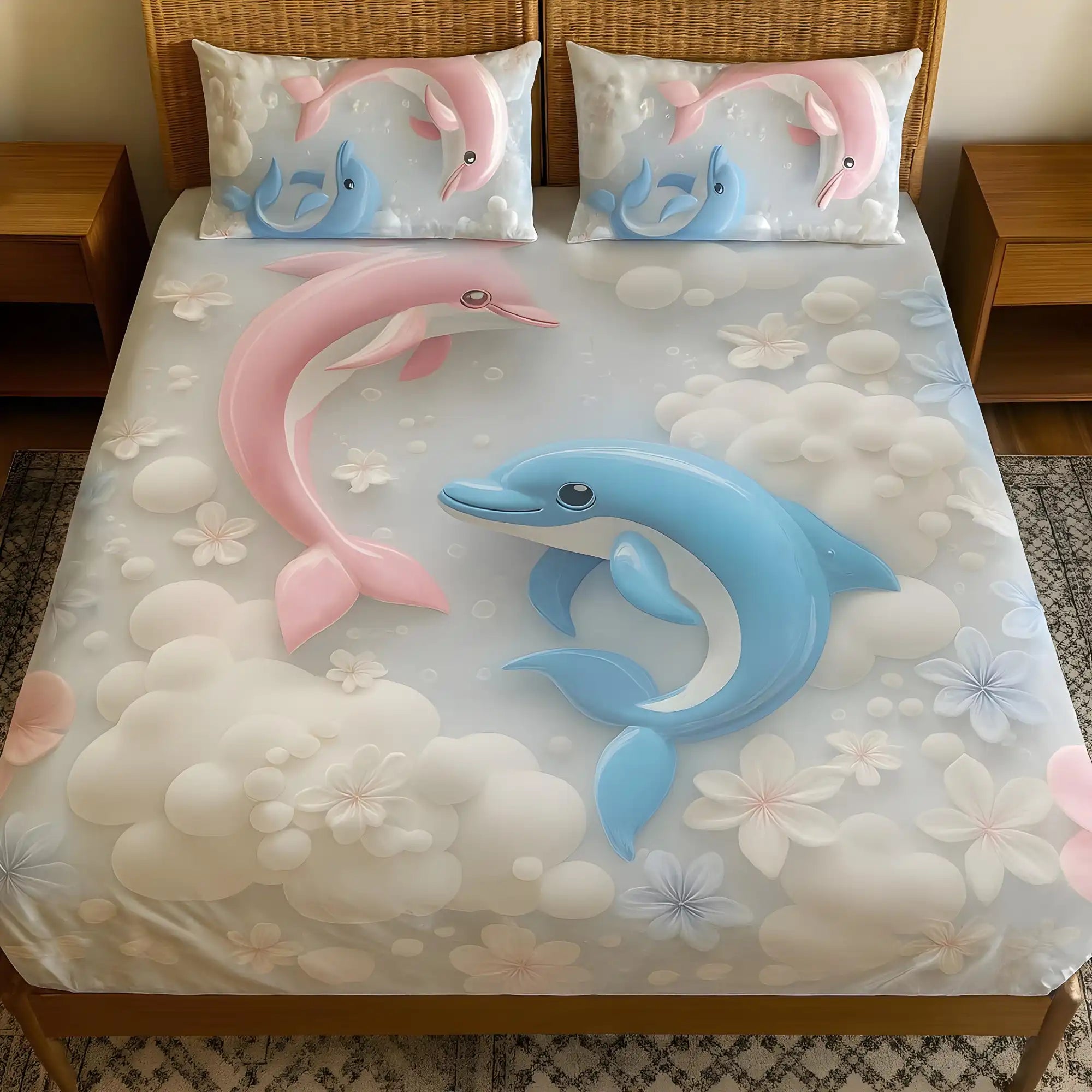 7D - Premium Cotton Bed Sheet  with Pillow Covers | double bed cotton bedsheet | comfortable bed sheet